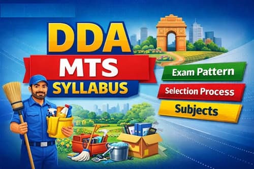 DDA MTS Syllabus 2026 and Exam Pattern