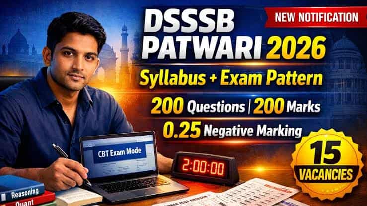 DDA Patwari Syllabus 2026 and Exam Pattern