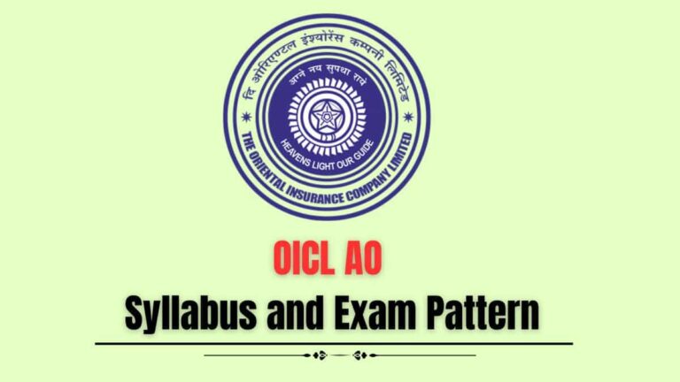 OICL Assistant Syllabus 2026 and Exam Pattern