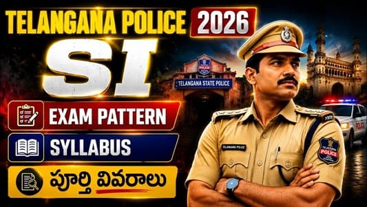 Telangana Police SI Syllabus 2026 and Exam Pattern
